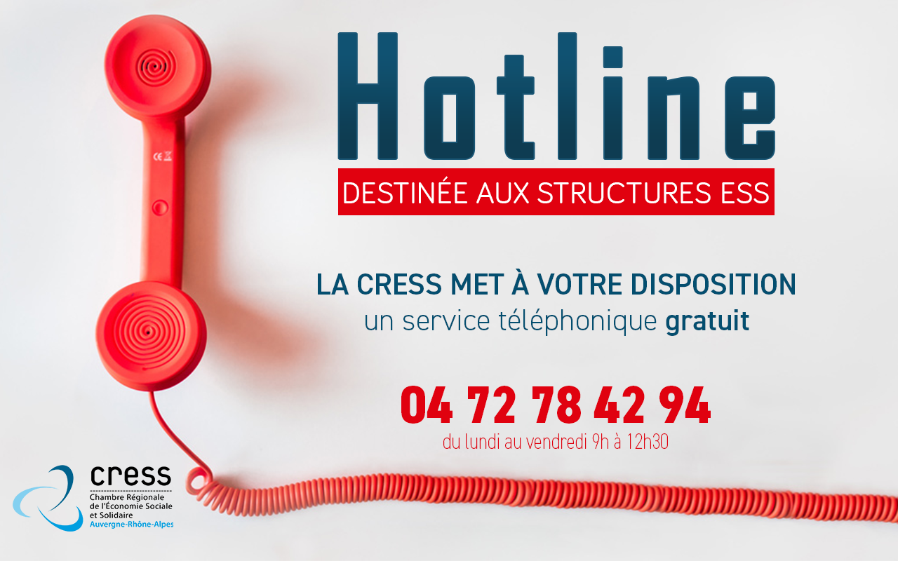 Une Hotline Pour Identifier Les Aides, Dispositifs D’accompagnement Et Appels à Projets Pour La Relance économique Des Acteurs De L’ESS